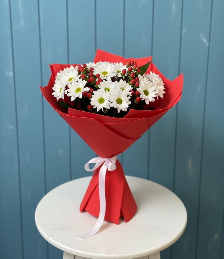 Букет цветов из: Хризантемы в Кривошеино