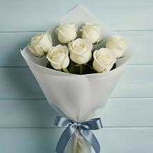 Букет 7 Белых роз Эдлесс Лав в Кривошеино