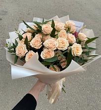 Букет Кремовые розы Латте в Кривошеино