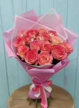 Букет 15 Розовых роз Равель #REPLACE_PRED# Кривошеино