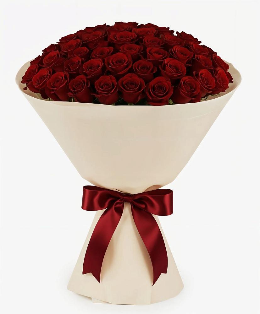 Букет 101 Бордовая роза Блэк Бакарра в Кривошеино