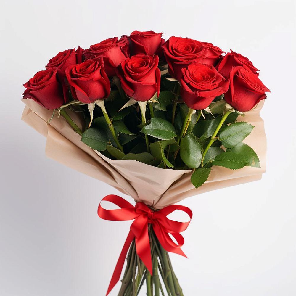 Букет 11 Красных роз Эдлесс Лав в Кривошеино