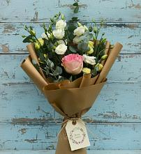 Букет цветов из:  Розы и Лизиантусы #REPLACE_PRED# Кривошеино