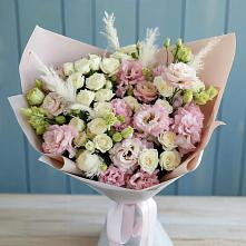 Букет цветов из:  Альстромерии и Розы #REPLACE_PRED# Кривошеино