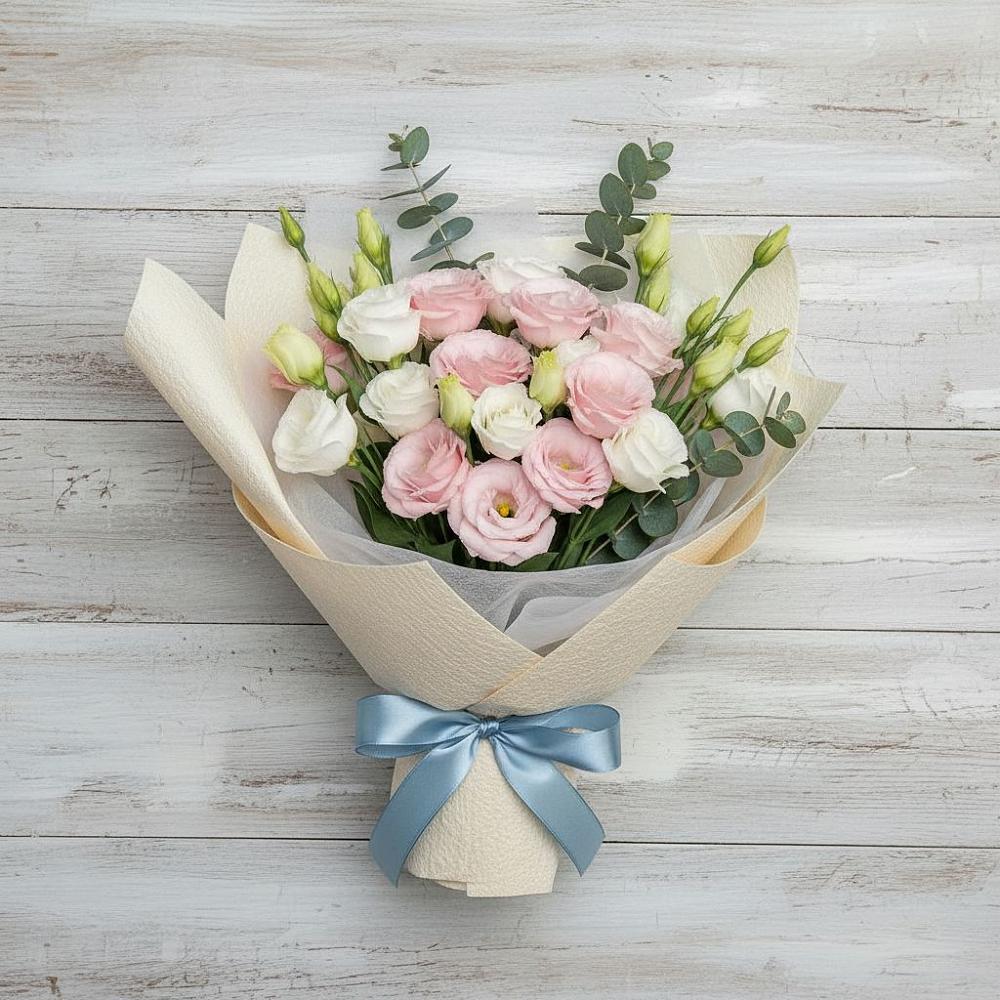 Букет цветов из: Лизиантусы в Кривошеино